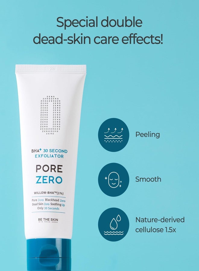 BE THE SKIN BHA+ Pore Zero 30 Second Exfoliator - Pore Erasing Face Peeling Gel with Salicylic Acid, Aloe Vera - Removes Dead Skin & Sebum - Glass Clear Skin, Korean Skincare, 3.38oz. - Image 4