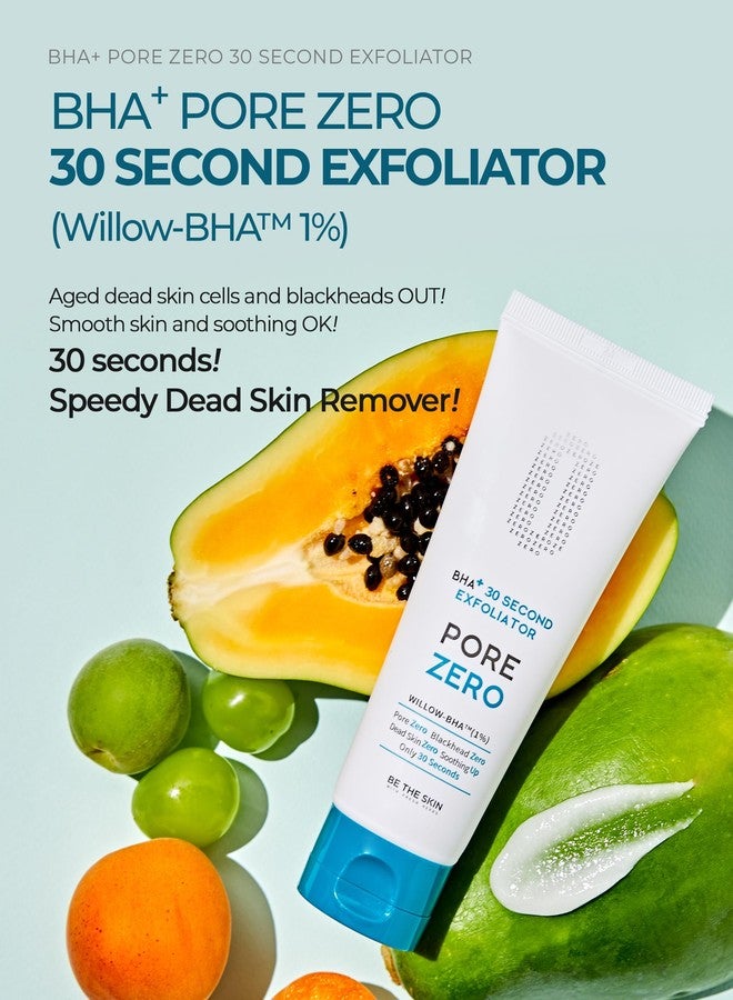 BE THE SKIN BHA+ Pore Zero 30 Second Exfoliator - Pore Erasing Face Peeling Gel with Salicylic Acid, Aloe Vera - Removes Dead Skin & Sebum - Glass Clear Skin, Korean Skincare, 3.38oz. - Image 2