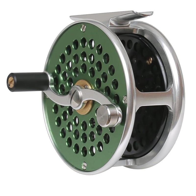 Raprance Vintage Classic Fly Fishing ReelRightLeft Handle Position Fly Reel Green 34 wt - Image 2