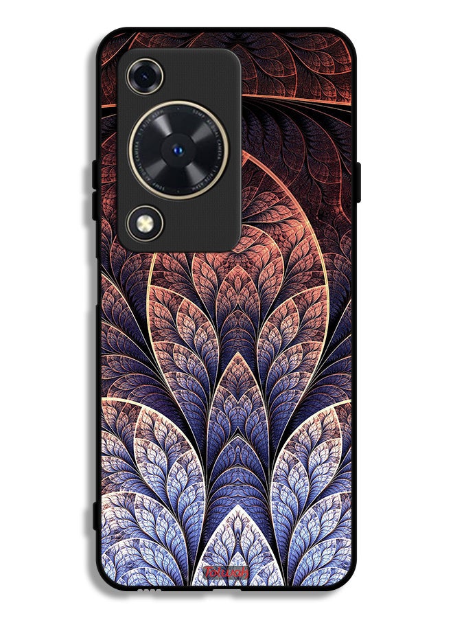 Tolwak Huawei Nova Y63 Protective Case Cover Floral Fractal Abstract