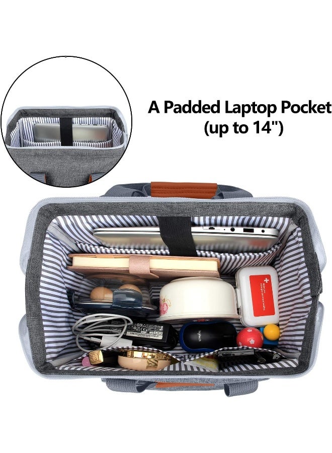 LUXJA Breast Pump Bag with Compartments for Cooler Bag and Laptop - Image 3