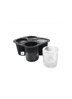 PAVITYAKSH PAVITYAKSH ICE Glass Mold 4-Cup Ice Cube Shot Shape Silicone Shooters Glass Freeze Molds Maker Tray Party Bar Tools Ice Shot Glass Mold(1 Pcs)  - Image 4