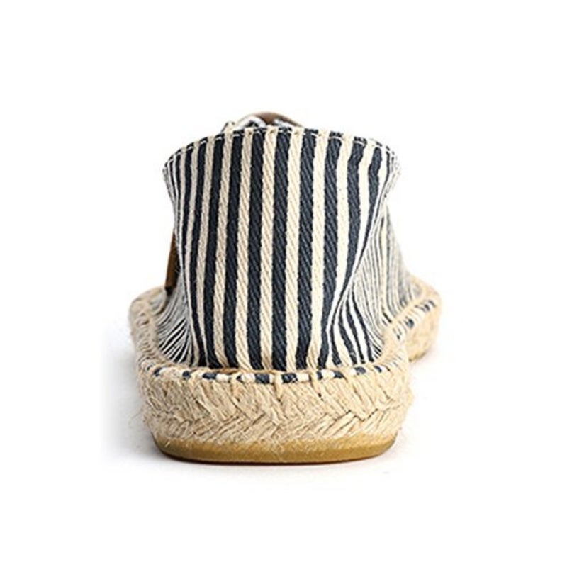 Alexis Leroy Espadrilles womens Loafer Flat for casual wear, jute sole and cotton upper, navy blue, lightweight and breathable - Image 3
