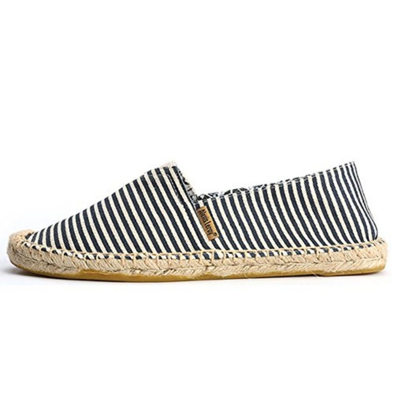 Alexis Leroy Espadrilles womens Loafer Flat for casual wear, jute sole and cotton upper, navy blue, lightweight and breathable - Image 2