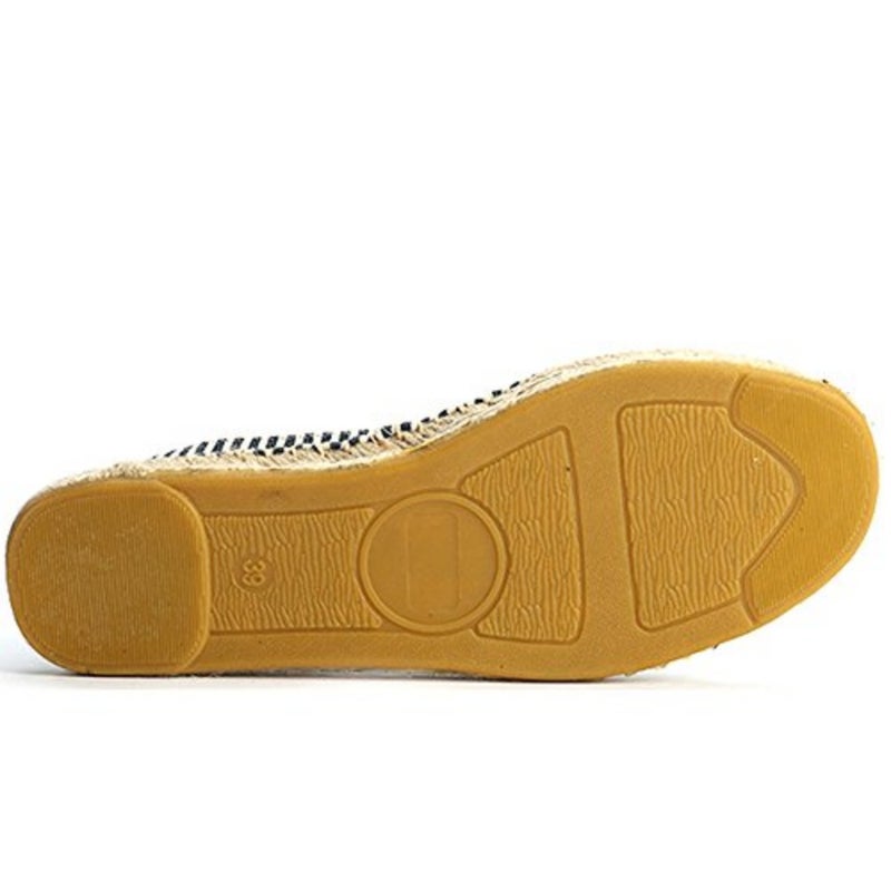 Alexis Leroy Espadrilles womens Loafer Flat for casual wear, jute sole and cotton upper, navy blue, lightweight and breathable - Image 5