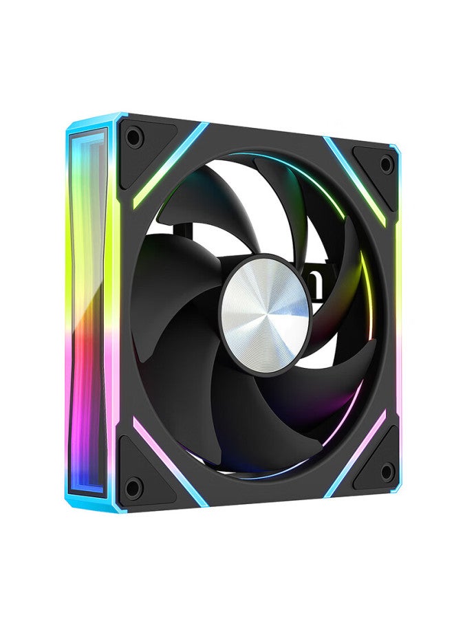 Play Jia Wanjiajingjing 6gt Argb White Forward Airflow Fan, Case Cooling 12cm Fan, Rgb Synchronization, 5v 3-pin Argb Pwm Temperature-controlled Speed Adjustment - Image 5
