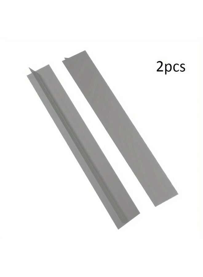 2pcs Grey T Shaped Gap Strips Oil Water Proof Easy Clean 21 Inch Stove Oven Sealant - Image 1