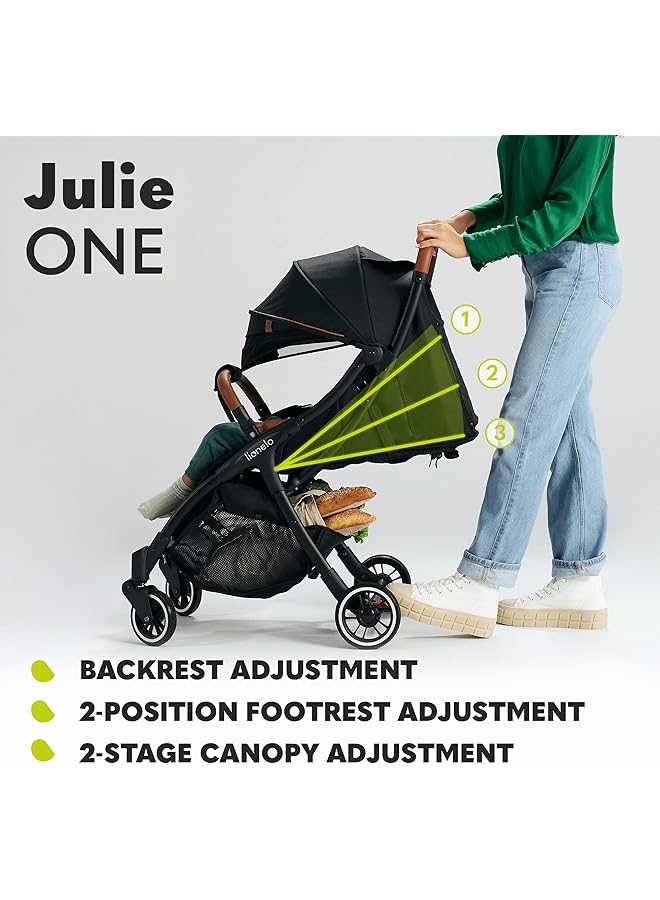 lionelo Julie One Stroller Tropical Green - Image 4
