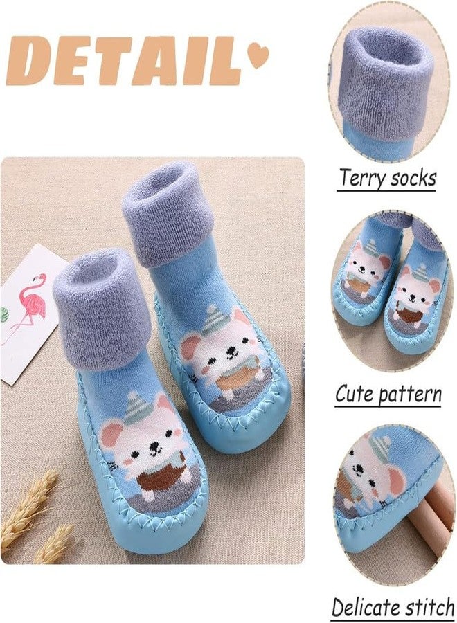 MIKONIKO Unisex Kids Soft Cotton Shoes Socks for New Born Baby Baby Girls Anti Skid Breathable Casual Booties Cute Stylish Flexible First Walking Shoe for Indoor & Outdoor Toddler - Yellow,0-6 Months - Image 5