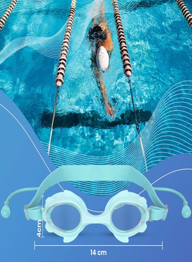 Storite Swimming Goggles for Kids 6-14 Years | Anti-Fog & UV Protected with integrated Earplugs (Sky Blue) - Image 2