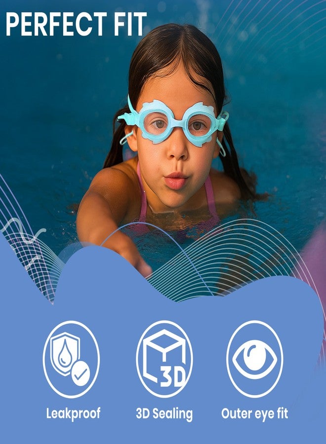 Storite Swimming Goggles for Kids 6-14 Years | Anti-Fog & UV Protected with integrated Earplugs (Sky Blue) - Image 5