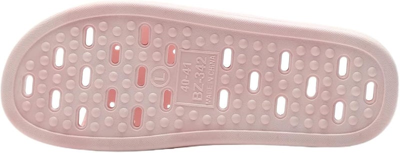 Quick-drying non-slip bathroom Slipper lace drain hole unisex suitable for dormitory Swimming Pool gym pink - Image 4