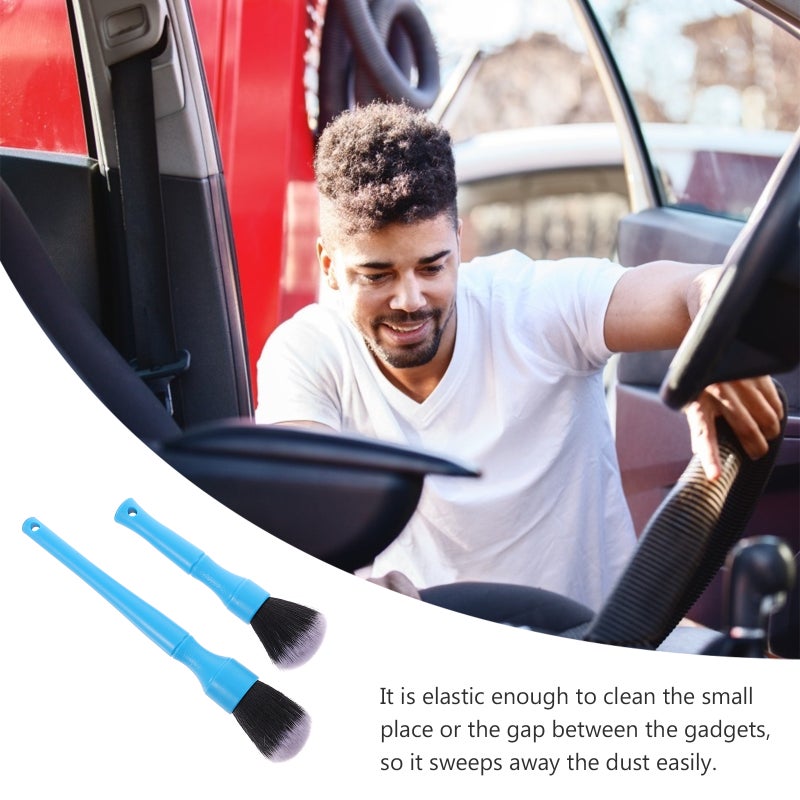2 Pcs Ultra-soft Detailing Brush Car Detail Auto Detailing - Image 5