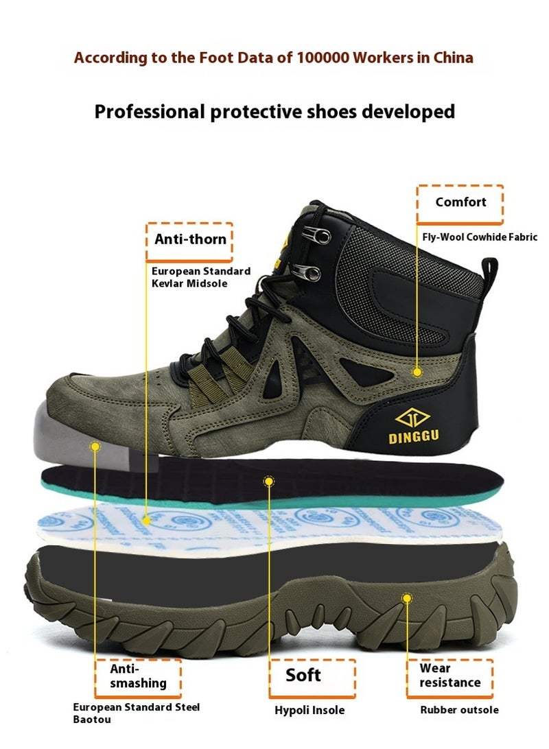 Steel Toe Shoes for Men Lightweight Safety Shoes Comfortable Puncture Proof Slip On Indestructible Work Shoes and Fashion Sneakers. - Image 3