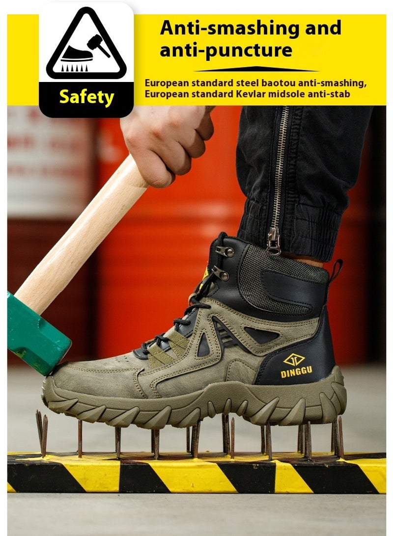 Steel Toe Shoes for Men Lightweight Safety Shoes Comfortable Puncture Proof Slip On Indestructible Work Shoes and Fashion Sneakers. - Image 5