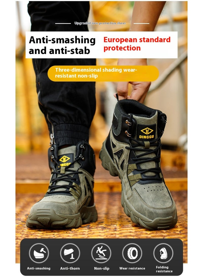 Steel Toe Shoes for Men Lightweight Safety Shoes Comfortable Puncture Proof Slip On Indestructible Work Shoes and Fashion Sneakers. - Image 2