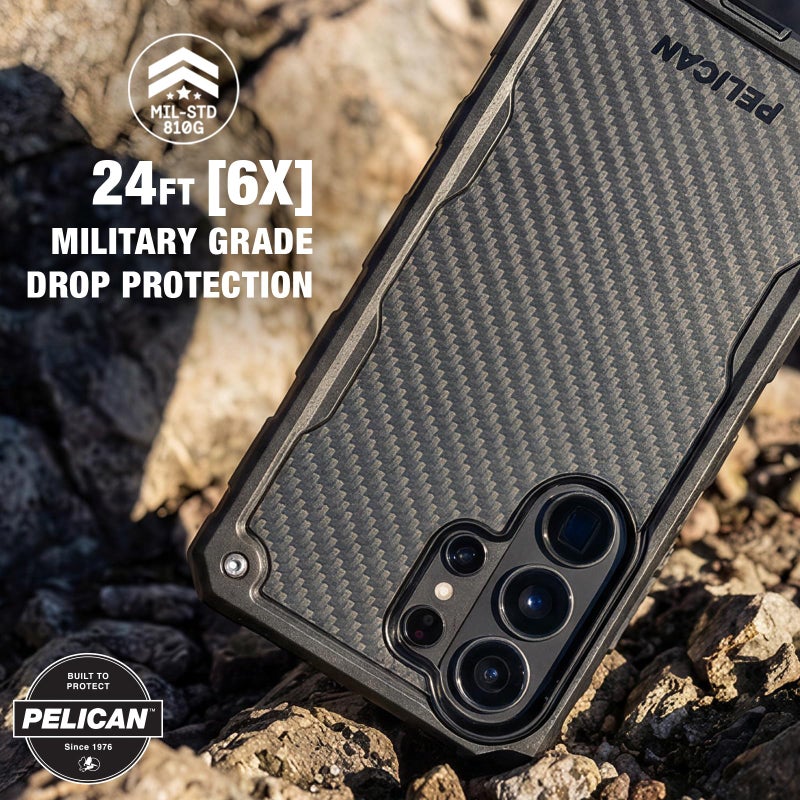 Pelican Shield Samsung Galaxy S26 Ultra Case [Magnetic & Wireless Charging] Cover w/24ft Military-Grade Drop Protection - Heavy Duty Case w/Belt Clip Holster for Samsung Galaxy S26 Ultra 6.9" - Carbon - Image 4
