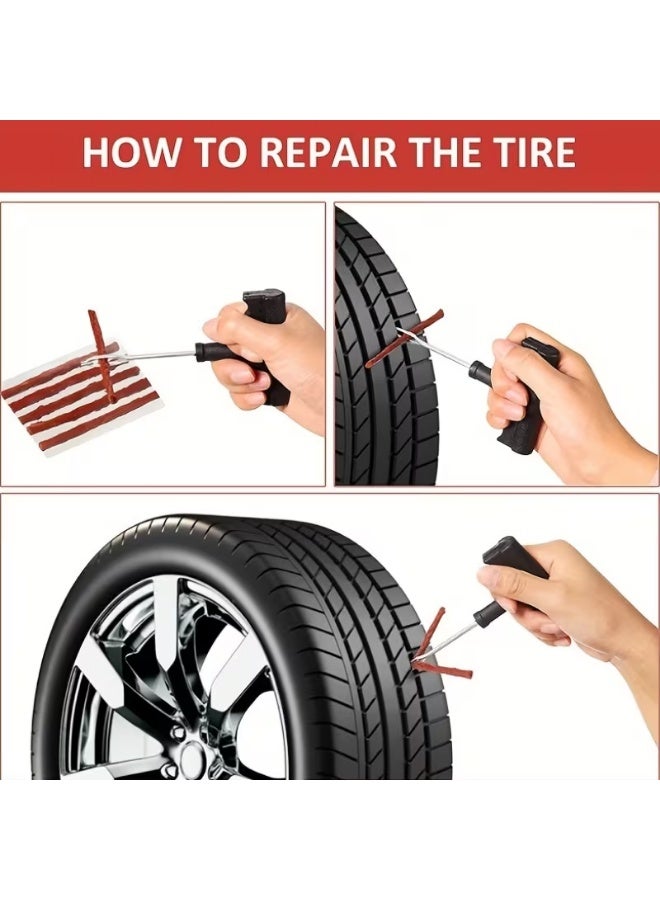 PAMEER 6pcs Tire Repair Tool Kit for Quick Fixes, Emergency Repair Set for Cars, Motorcycles, And Electric Bikes - Image 4