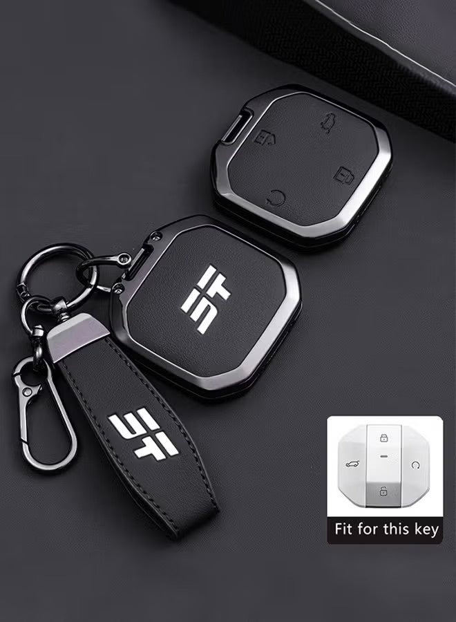 JETOUR Zinc Alloy Car Key Cover for Jetour Traveller T1 T2 2025+ 2026 Freedom Freer Remote Case Shell Keychain Holder Fob Accessories - Image 4