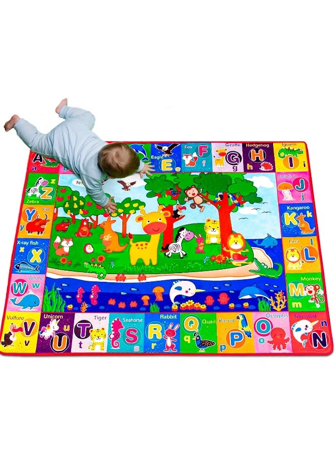 teytoy Baby Cotton Play Mat, Playmat Baby Crawling Mat for Floor Baby Mat Large Super Soft Extra Thick (0.6cm), Plush Surface Foldable Non-Slip Non-Toxic