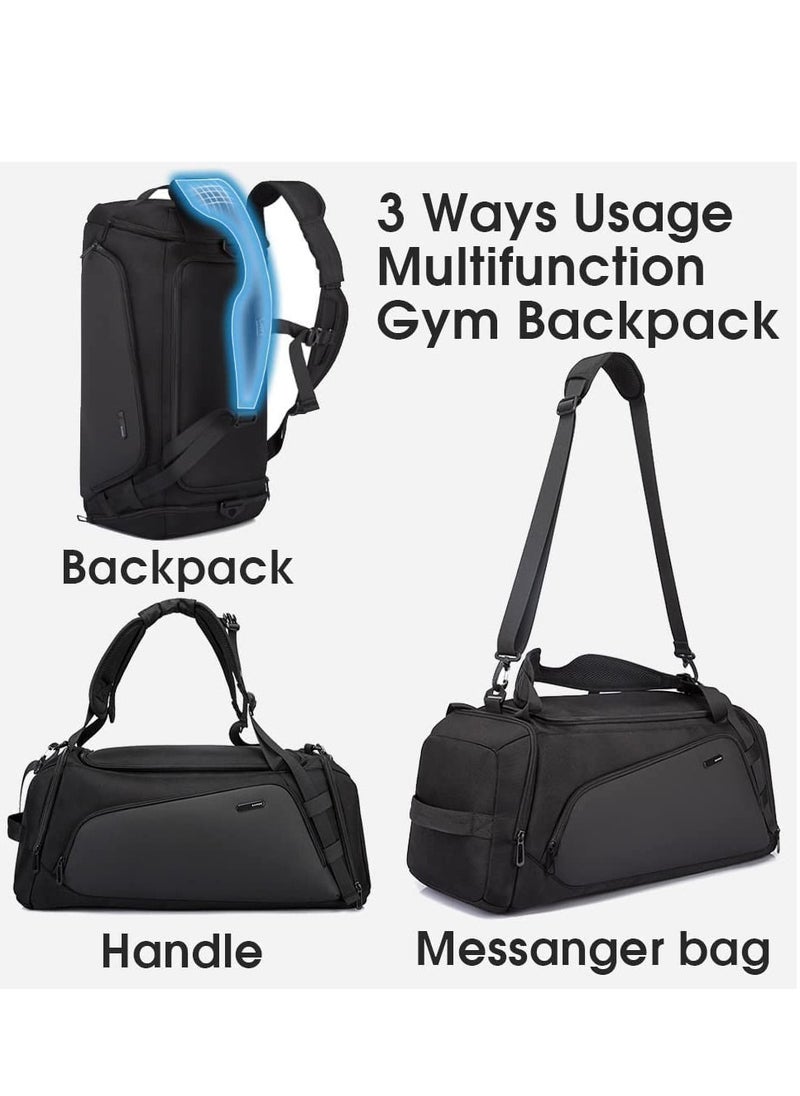 BANGE BANGE Gym Bag for Men, Sports Duffel with Wet Depart Pocket and Shoes Compartment, Trip Duffel Gym Bag  - Image 5