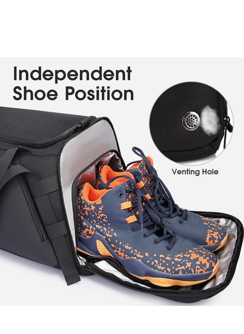 BANGE BANGE Gym Bag for Men, Sports Duffel with Wet Depart Pocket and Shoes Compartment, Trip Duffel Gym Bag  - Image 2