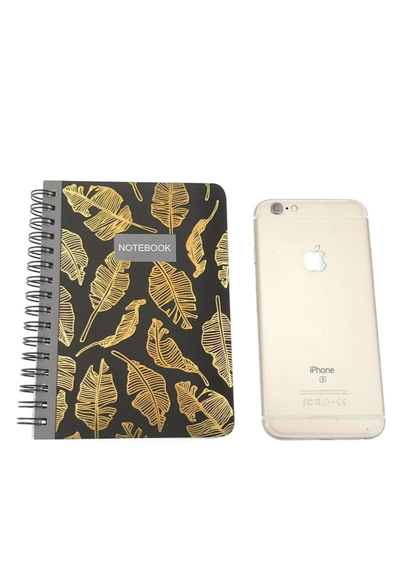 Oasisgalore - 4 Pack A6 Size Spiral Notebook Journal,Wirebound Ruled Sketch Book NotePad Diary Memo Planner, 80 sheets - Image 1