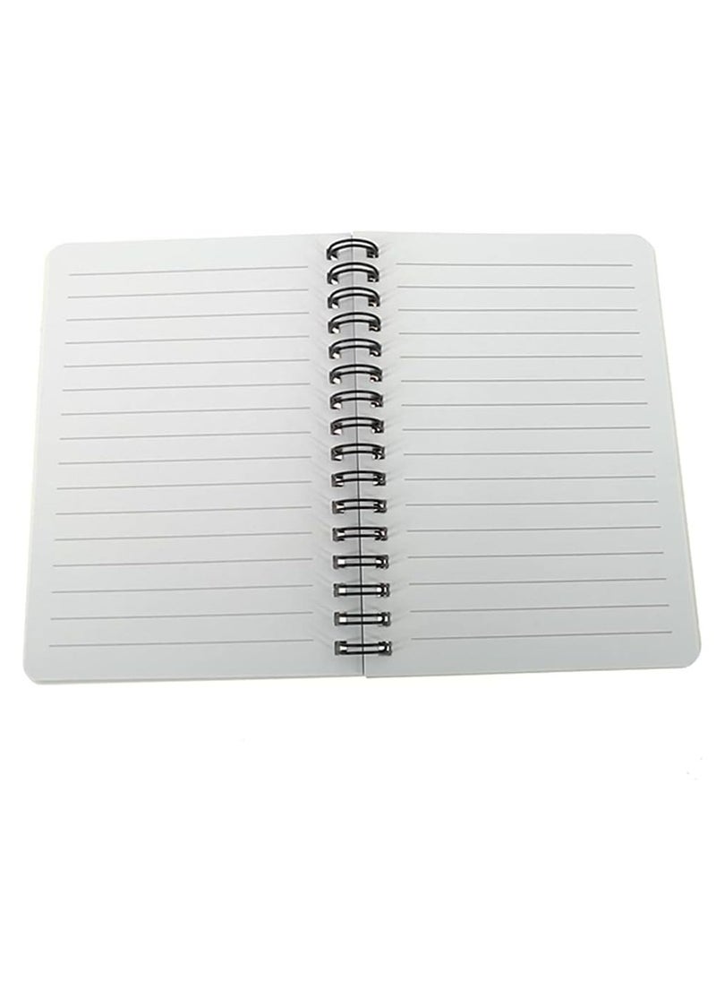 Oasisgalore - 4 Pack A6 Size Spiral Notebook Journal,Wirebound Ruled Sketch Book NotePad Diary Memo Planner, 80 sheets - Image 1