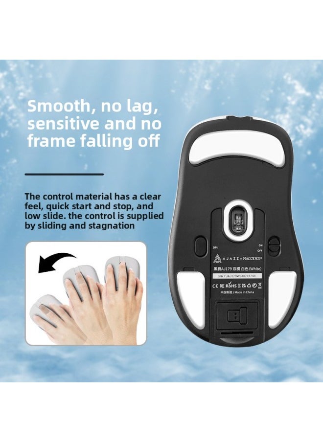 Generic - Suitable For Black Jue Aj179P Speed Control Smooth PRO Sweat Absorbing Apex Foot Sticker Special Ice Board Mouse Foot Sticker-Color:Ice Version Smooth (ice Upgraded Model) 1 Set - Image 1