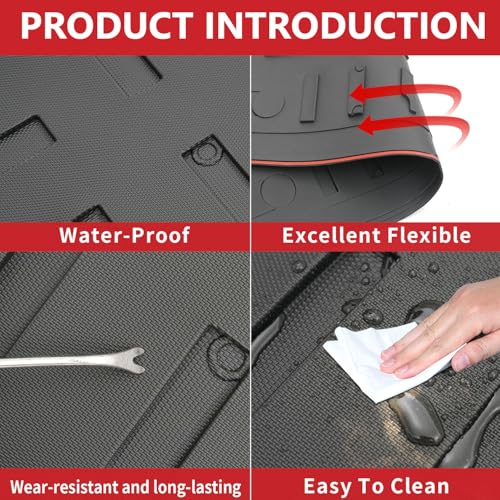 Xipoo Tailgate Liner Compatible with 2021 2022 2023 2024 2025 Ford F150 Tailgate Protector TPE Tailgate Mat Replacement for 2021-2025 Ford F150 Accessories (Tailgate Mat) - Image 3