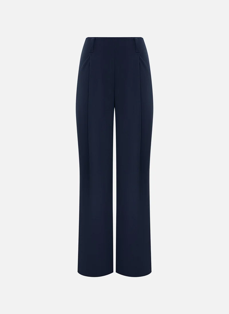 Lichi Flared suiting trousers with waist pleats