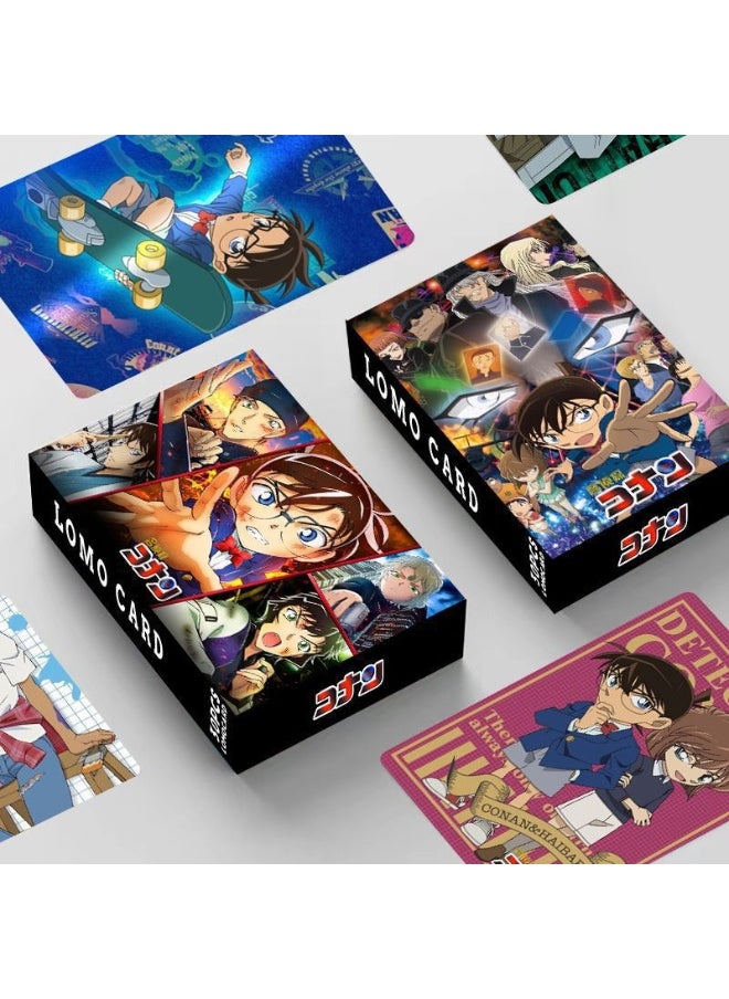 NIBEMINENT Famous Detective Conan Boxed Double Sided Small Card Lomo Card Animation Peripheral Card  - Image 1