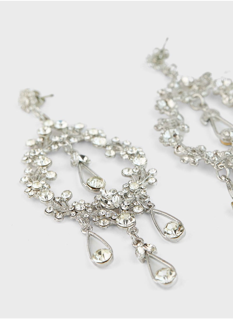 ONLY - Klaudia Rhinestone Earrins - Image 1