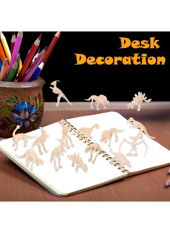 Zhanmai Zhanmai 60 Pieces Dinosaur Skeleton, Assorted Figures Dino Bones, Dinosaur Skeleton Toys for Science Play, Dino Sand Dig, Party Favor, Decorations and Stocking Stuffer (Elegant Style)  - Image 2