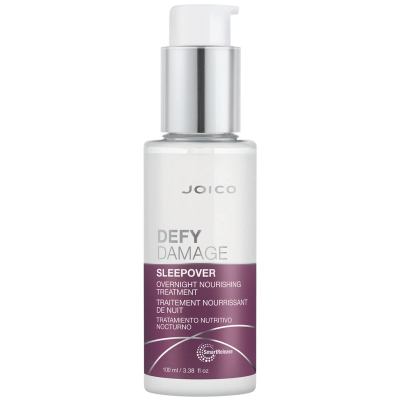 Joico Defy Damage Sleepover Overnight Nourishing Treatment | Instantly Softens & Smooths | Strengthen Bonds | Reduce Breakage & Split Ends | No Rinse Formula | With Arginine & Keratin | 3.38 oz - Image 1