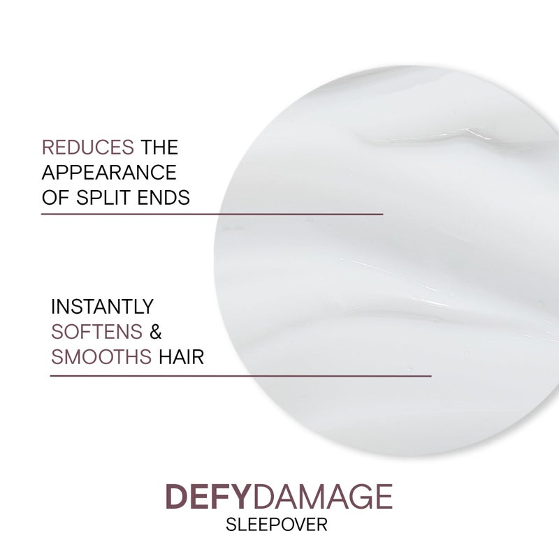 Joico Defy Damage Sleepover Overnight Nourishing Treatment | Instantly Softens & Smooths | Strengthen Bonds | Reduce Breakage & Split Ends | No Rinse Formula | With Arginine & Keratin | 3.38 oz - Image 4