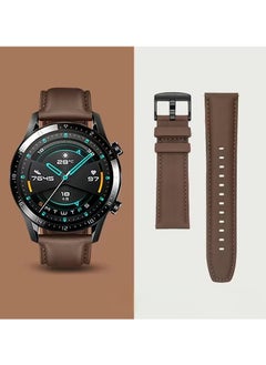Perfii Stylish Leather Replacement Band For Huawei Watch GT/GT2 