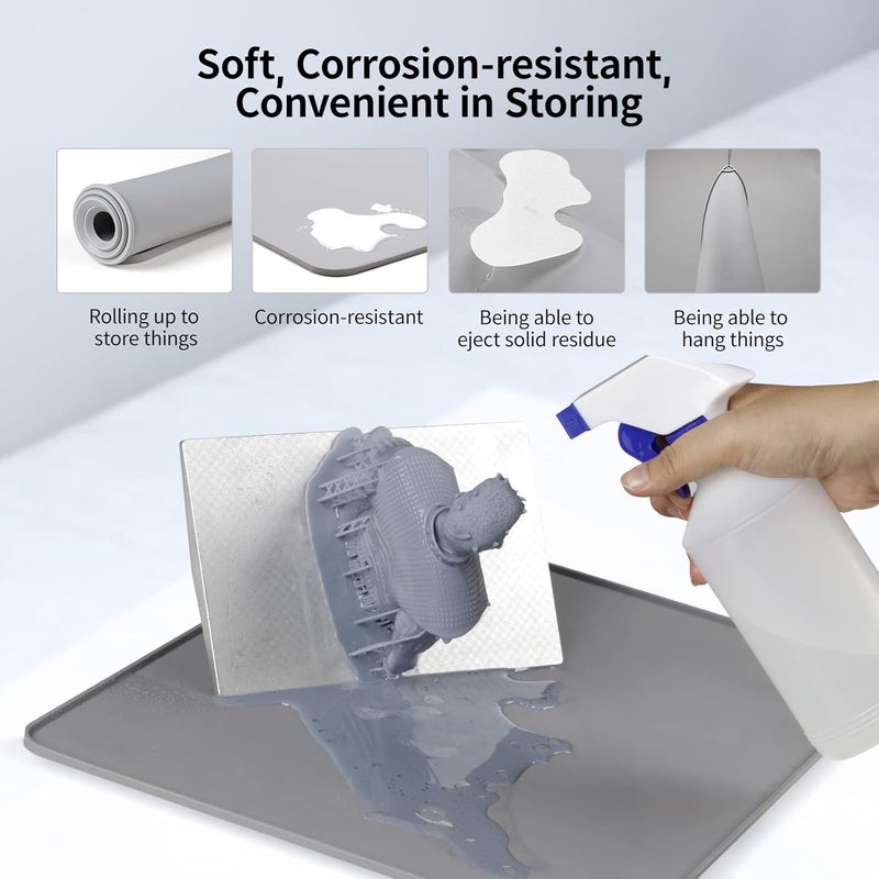 3idea Anycubic Resin 3D Printer Accessories Tool Kits, Silicone Pad, Stainless Steel Resin Filter, Multi-Function Water Bottle, Fish Scale Cloth, Golves, Plastic Nipper for Cleaning and 3D Printing - Image 4