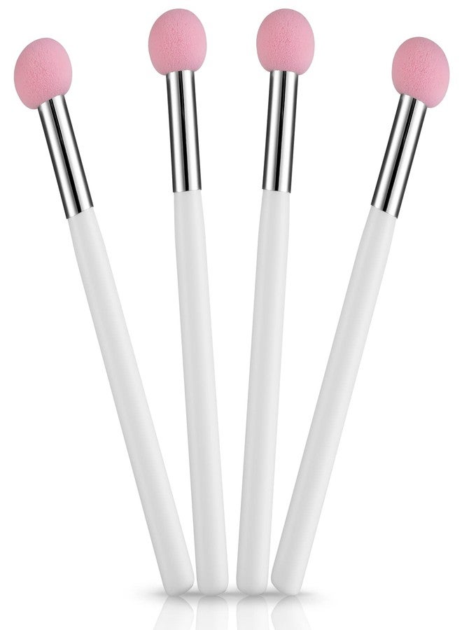 Sibba Foundation Brushes 4 PCS Makeup Setting Powder Blush Beauty Techniques Sponge Angled Stick Liquid Concealer Cream Nose Face Contour Make Up Loose Powder Puff Under Eyeline Set Pressed Blending - Image 1