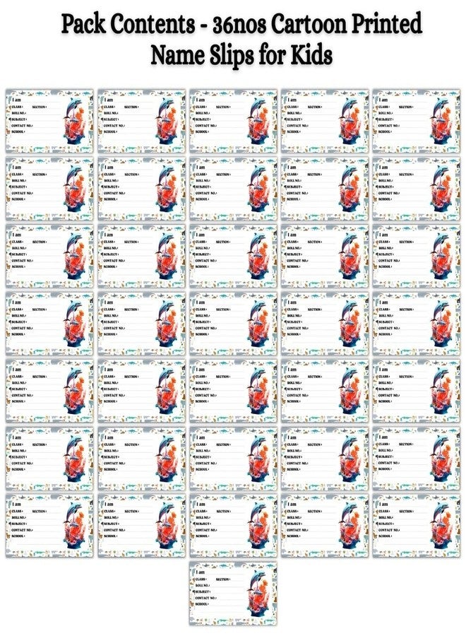AanyaCentric Set of 36 Kids Name Sticker | 10 x 5 cm | Self Fill in Sticky Labels for Book Register Copy - Image 2