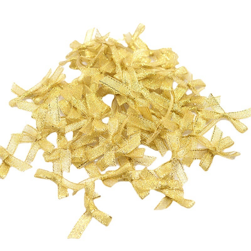 6Mm100 Polyester Ribbon Finished Mini Bow Gift Packaging Underwear Card Material Supply - Image 5