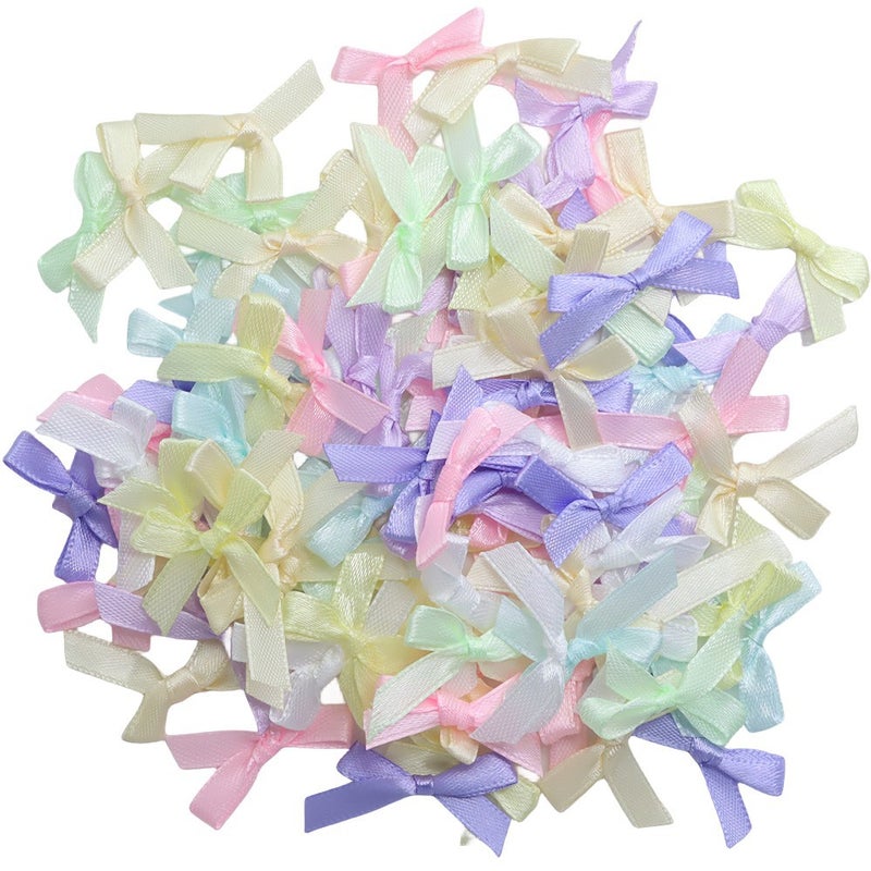 6Mm100 Polyester Ribbon Finished Mini Bow Gift Packaging Underwear Card Material Supply - Image 4