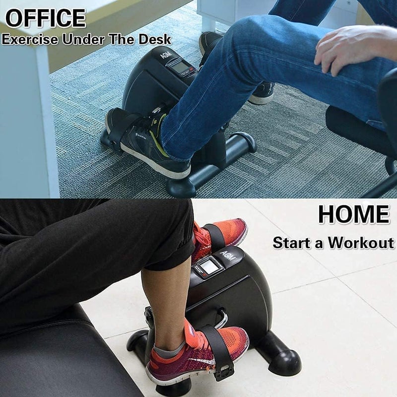 AGM Mini Exercise Bike Pedal Exerciser Portable Cycle Arm and Leg Exerciser with LCD Display - Image 5