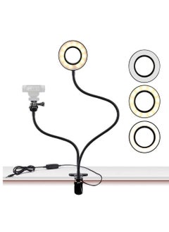 Beauenty Webcam Light Stand for Live Stream, Selfie Ring Light with Webcam Mount  - Image 1