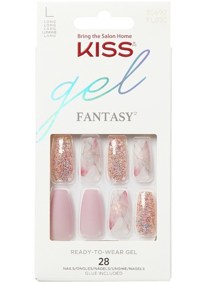 KISS Gel Fantasy 28 nails (L) - Image 1