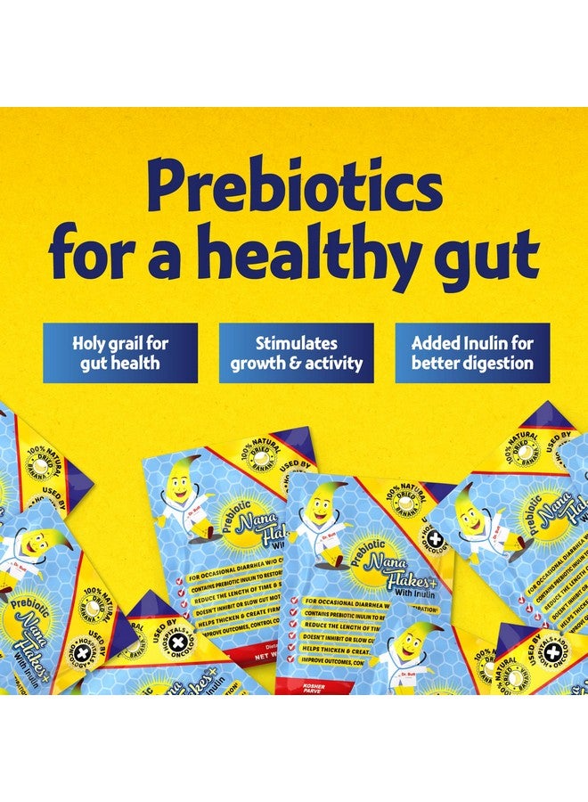 Nutritional Designs, Prebiotic Nana Flakes with Inulin, 100% Pure Banana Flakes, Gut Health, High Protein & Fiber, Natural Diarrhea Remedy, IBS Relief, for Adults & Kids 4+, Single Packets, 25 Count - Image 3