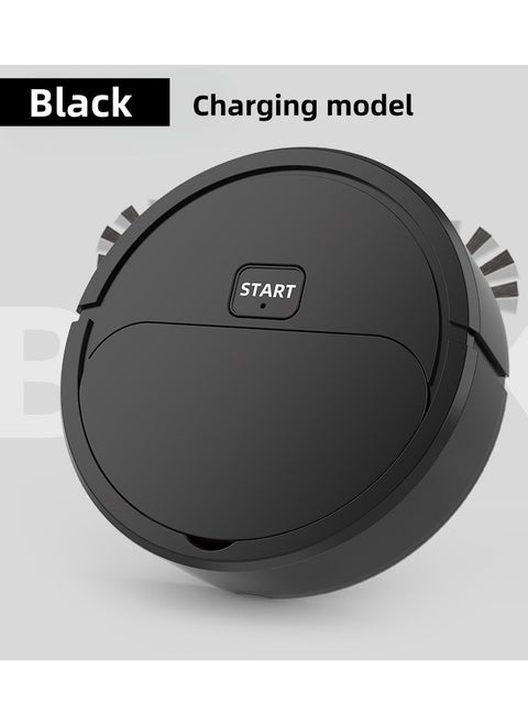 Robot Vacuum Cleaner, Usb Charging Vacuum Cleaner, Smart Mopping Wet And Dry, Carpet And Hard Floor Sweeping Robot, Household Cleaning Machine, Robot Vacuum Cleaner, Usb Smart 3 In 1 Super Thin, Powerful Suction, Quiet, Cleans Hard Floors To Medium Pile Carpets (Black)