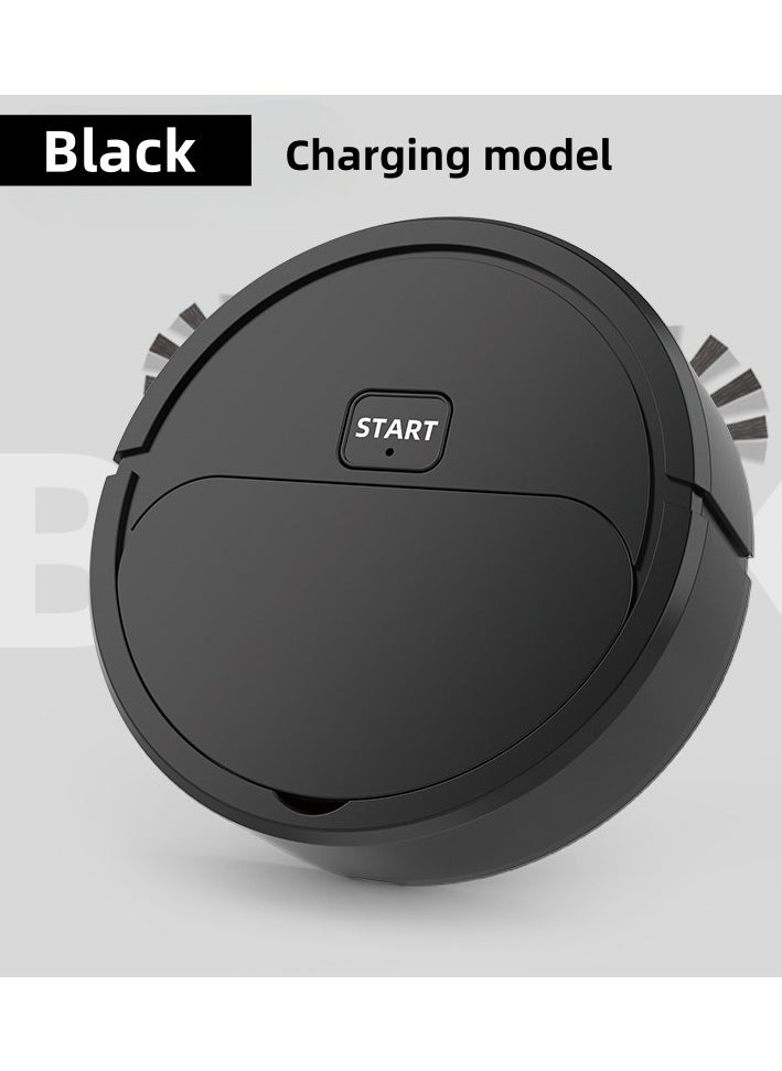 Robot Vacuum Cleaner, Usb Charging Vacuum Cleaner, Smart Mopping Wet And Dry, Carpet And Hard Floor Sweeping Robot, Household Cleaning Machine, Robot Vacuum Cleaner, Usb Smart 3 In 1 Super Thin, Powerful Suction, Quiet, Cleans Hard Floors To Medium Pile Carpets (Black)