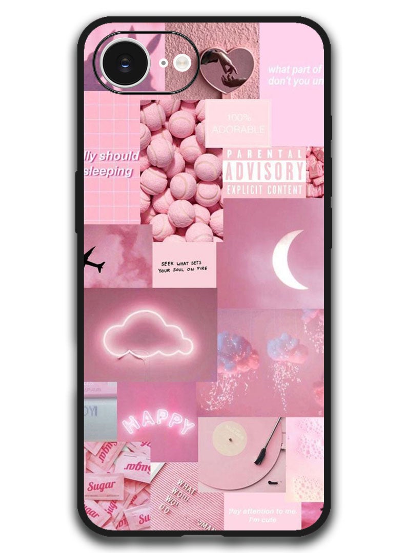 Theodor Case Compatible with Apple iPhone 16e 6.1 Inch Protection Shockproof Bumper Cover - Random Asthetic - Image 1