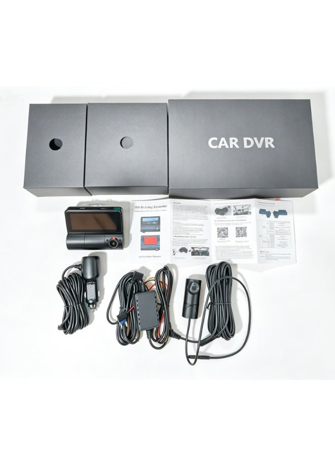 Saivision Max Dash Cam Ultra HD 4K+1K+1K+GPS, 2160P Front+1080P Interior & 1080P Rear Cameras, 64GB Storage Card Included, 3.16” LCD Screen, Parking Monitor, G-Sensor, Loop Recording, 140°, Saudi Arabia Car DVR - Image 2